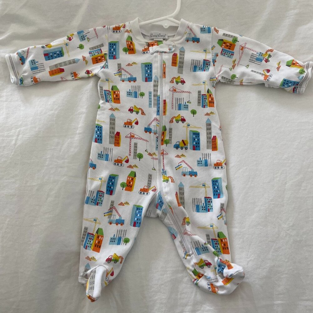Kissy Kissy Construction Onesie